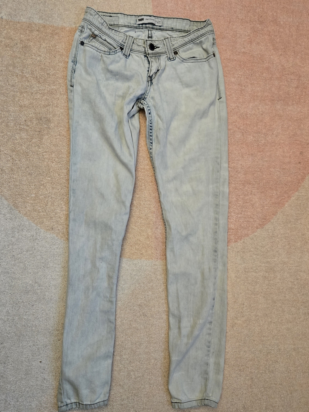 Levi's Light Wash Skinny Jeans in Pale Blue